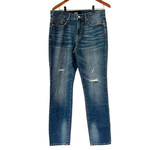 Commerce Jeans Straight Leg 32x32 Distressed Men's Medium Wash